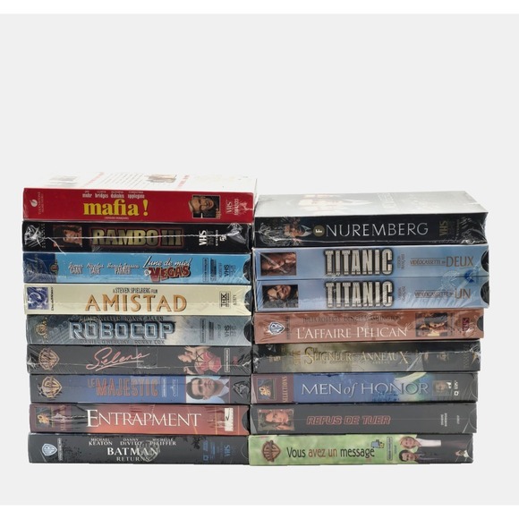 Lot of 15 French Movie VHS Tapes Drama Action Thriller | New Sealed | Français - Picture 2 of 5